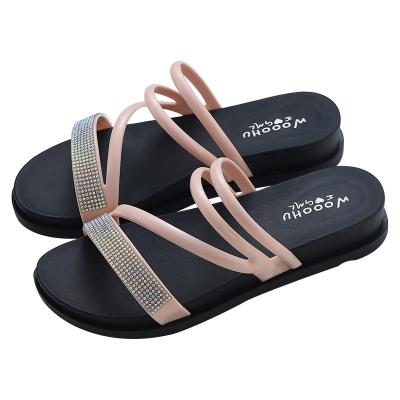 China New Summer Woman Breathable Shoes Fashion Rome Casual Flat Sandal Adult Beach Shoes Lightweight Breathable Soft Non-slip Shoes for sale