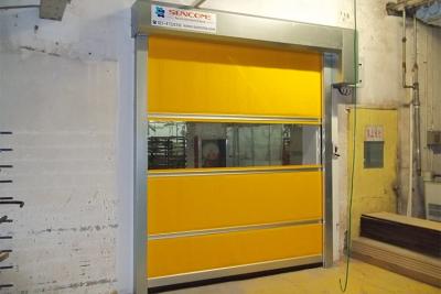 China High Speed Shoulder Protection PVC Roll Up Door / Rolling Steel Doors ISO Approved for sale