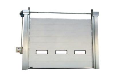 China High Frequency Motor Industrial Sectional Overhead Doors Overhead Garage Doors for sale