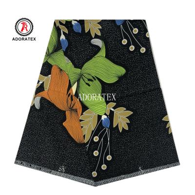 China Shrink-Resistant Special Hot Pattern Embossed JAVA African Wax Print Fabric Double Side Wax Print Fabric for sale