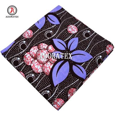 China New Fashion Shrink-Resistant Wax Prints African Ghana Design Fabrics 6 Yards for sale