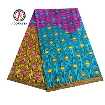 China Customized Nigerian Genuine Batick Print Polyester Wax Fabric Shrink-Resistant for sale