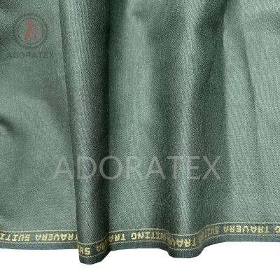 China Factory TR Man's Fabric Tear-resistant Polyester Viscous Blend Blend Fabric Fitting With English Selvage for sale