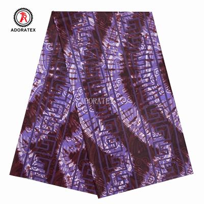 China Anti-Static Stock Design 100% Polyester Fabric Real African Wax Prints Fabric For Dress for sale