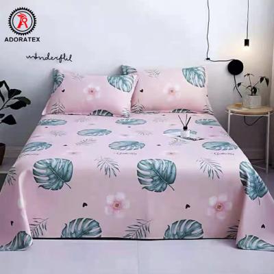 China ONE SIZE new style polyester printing high quality beddings include 1bed sheet and 2 pillowslip for sale