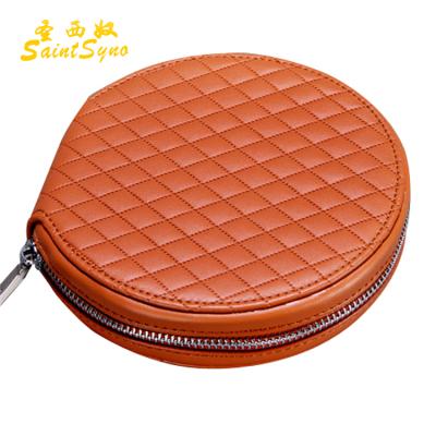 China 1503 Promotion Unique Design Custom Genuine Leather Gift CD Bag / Holder for sale