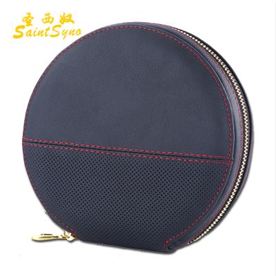 China 1507 Luxury Genuine Leather Promotional Gift Storage DVD Car Cd Bag Cd Case for sale