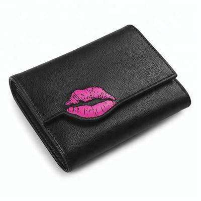 China Coin Purse 15732 Beautiful Purse PU Women Personal Leather Wallets Change Lips Coin Purse for sale