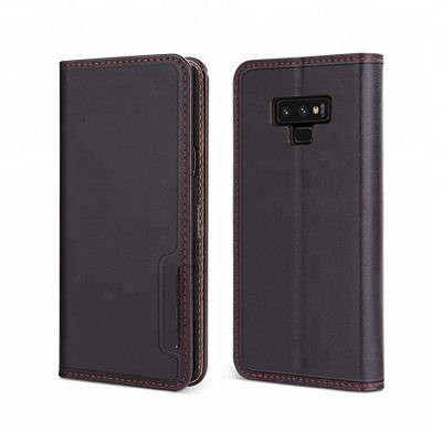 China 30-143 2019 Genuine Leather Phone Wallet Case For Galaxy Note 9 for sale