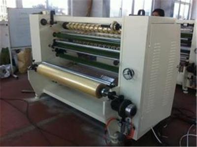 China Stationary Bopp Tape Slitter Rewinder Machine For Double Sided Tape / Masking Tape for sale