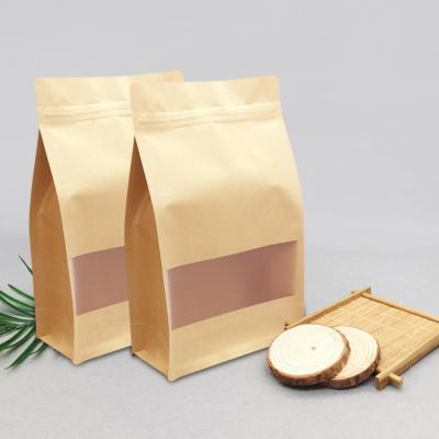 China Kraft Paper Bag Recyclable Biodegradable Household Pet Food Eight Bag Sealed Kraft Paper Bag for sale