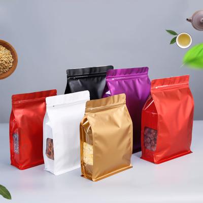 China Recycled Materials Factory Supply Resealable Zipock Doypack Stand Up Pouch Aluminum Foil Zipper Small Mylar Food Packaging Bags for sale