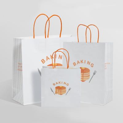 China Recyclable Custom Luxury Paper Shopping Bag With Logo Print Gift Bag White Packaging Paper Bag for sale