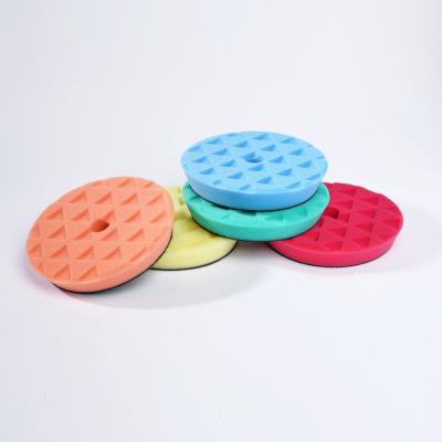 China 6 Inch 150mm Triangle Car Exterior Polishing Pads Foam Polishing Pads for sale