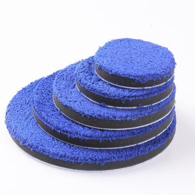 China Car Body Siyoron Car Wax Pad Detailing Polisher Pads Wool Polisher Protective Car Body Disc Blue Foaming Polishing Sponge for sale