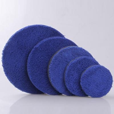 China Car Body Car Care Imported Sheep Wax Pad Detailing Polisher Pads Wool Polisher Protective Car Body Disc Blue Foaming Polishing Sponge for sale