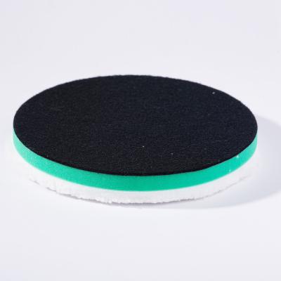 China Car Body For Car Body Microfiber Foaming Disc Buffing Pad 3 4 5 6 7inch White Orange Green Orange Detailing Wool Polisher Sponge for sale