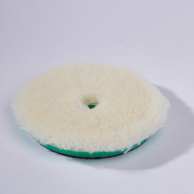 China Wholesale Price 100% Car Body Quality Wool Polisher 3 White Green Sponge 5 6 Inch Long Wool Polishing Pad Polishing Pads For Car Care for sale