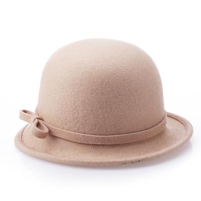 China Wholesale Japan spring and Korean style new plain felt hats and summer fashion woolen hats women's hats for sale