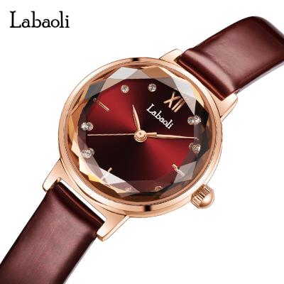 China LABAOLI LA038 Water Resistant Women And Girls Quartz Custom Leather Watch Finest Simple Analog Luxury Watches for sale