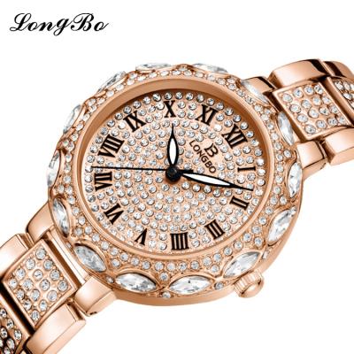 China LONGBO 80645 waterproof lady watch lady fashion watch lady star best-selling quartz watch for sale