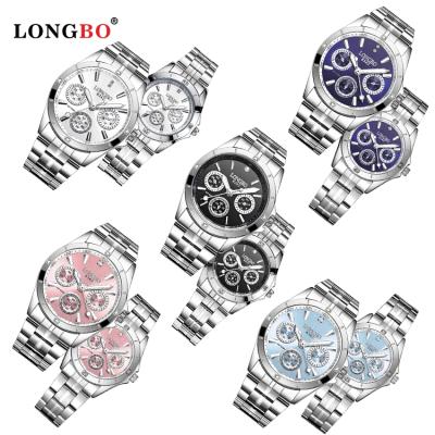 China Wholesale LONGBO 8342 Custom Luxury Water Resistant Wrist Stainless Steel Watch Strap Couples Waterproof Watch for sale