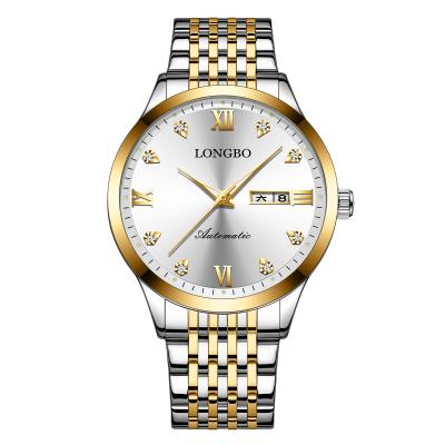 China LONGBO 83282 High Quality Waterproof Custom Stainless Steel Luxury Style Mechanical Classic Watch For Men for sale