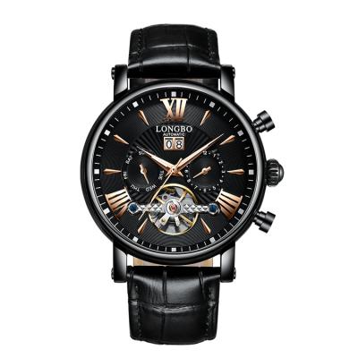 China LONGBO 83236 Mechanical Style High Quality Classic Business Waterproof Luxury Men's Sport Watches Stainless Steel Band for sale