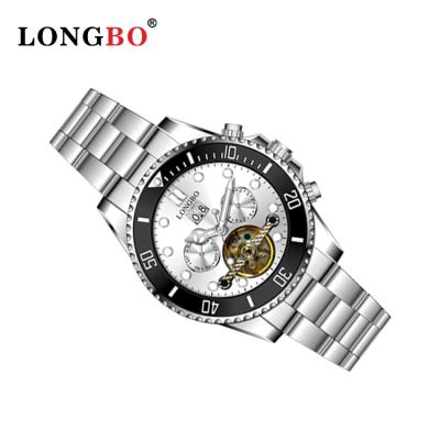 China Water Resistant LONGBO 83225 Low Moq Automatic Luxury Custom Stainless Steel Watch Automatic Movement Watch for sale