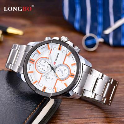 China LONGBO 80240 high quality wristwatch fashion 3atm top brand quartz steel waterproof luxury watch for sale