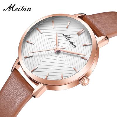 China Hot saling Water Resistant MEIBIN 1063 Product Custom Watches Ladies Quartz Watches Women Fashion Branded Wrist Luxury for sale