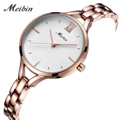 China MEIBIN 1141 Stainless Steel Quartz Lady Watch Water Resistant Casual Luxury Style For Women for sale