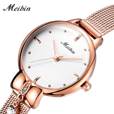 China MEIBIN 1152 Women Quartz Watch Stainless Steel Waterproof Watch Casual Fashion Watch For Lady for sale