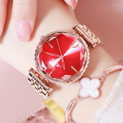 China Hot selling MEIBIN 1206 logo custom crystal women's quartz waterproof quartz steel watches made in china for sale