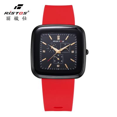 China RISTOS 9466 Water Resistant Silicone Band High Quality Lady Watch Water Resistant Brand Wholesale Custom Fashion Watch for sale