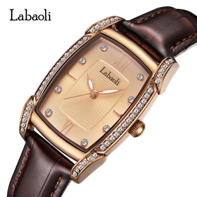 China New Hot Selling Water Resistant LABAOLI LA048 Quartz Wrist Watch Custom Colorful Waterproof Lady Movement Luxury Leather Watch for sale