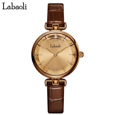 China New Fashion LABAOLI LA078 Water Resistant Leather Band Women Lady Quartz Wholesale Custom Logo Watch for sale