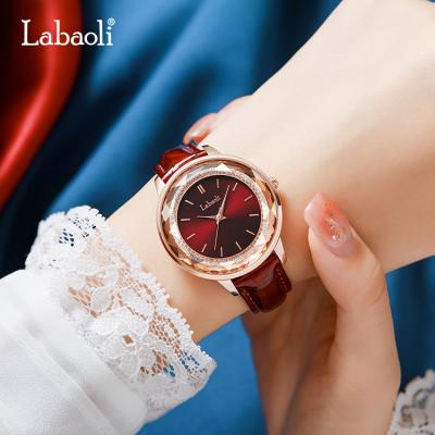 China LABAOLI LA058 Water Resistant Women Watch With Custom Logo Wholesale Wrist Watch Women Watch Leather Quartz for sale