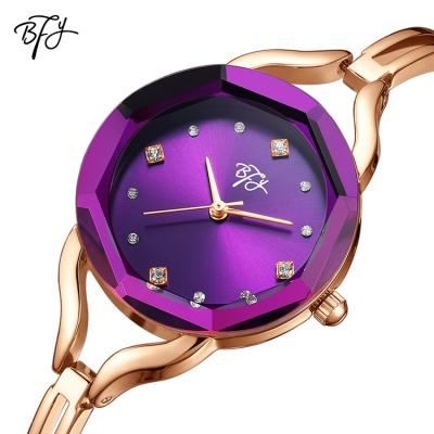 China High Quality Casual Classic Crystal Quartz Watch Water Resistant BFY BF008 Stainless Steel Custom Waterproof Watch for sale