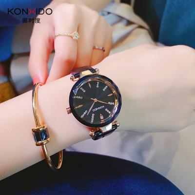 China Wholesale Custom Water Resistant KONXIDO KN001 Logo Casual Elegant Quartz Watch Leather Band Water Resistant for sale