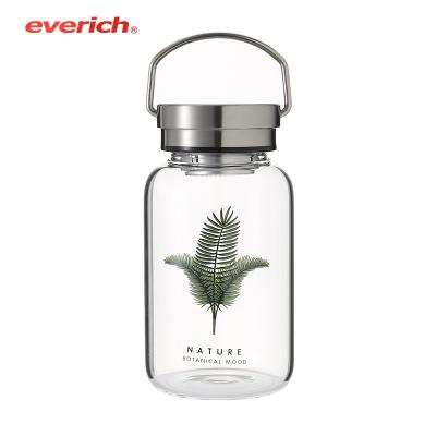 China Customized Glass Bottles Bpa Free Sustainable Glass Sleeve Silicone Water Bottle Eco - Friendly for sale