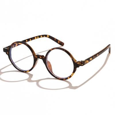 China Fashion New Arrival Fashion Ladies Vintage Brown Round Eyeglass Frames for sale