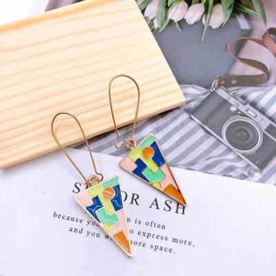 China New Anti-allergy temperament Renaissance style elegant French romantic earrings disc tassel earrings for sale