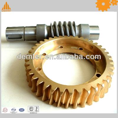 China Steel Bronze/Output Worm Gear Brass Input Worm Wheel Assemble Set for sale