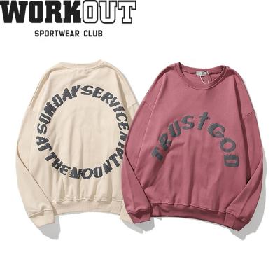 China custom print polyester newcomers WORKOUT Anti-wrinkle long sleeve contton mens sweatshirt crewneck sweatshirt for sale