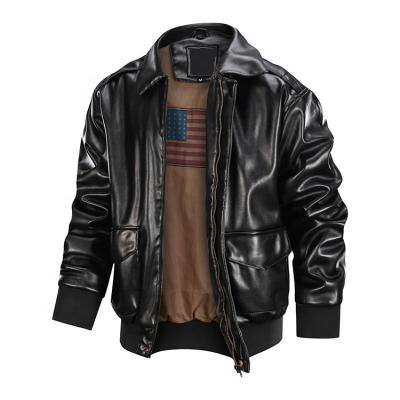 China Letterman QUICK DRY Motorcycle Leather Jacket Men's Embroidery Bomber Winter Custom Leather Jacket for sale