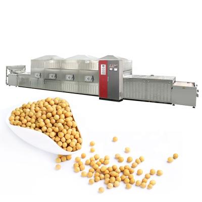 China Easy To Operate Tunnel Type Fruit Vegetable Continuous Drying Microwave Nuts Snacks Material Drier for sale