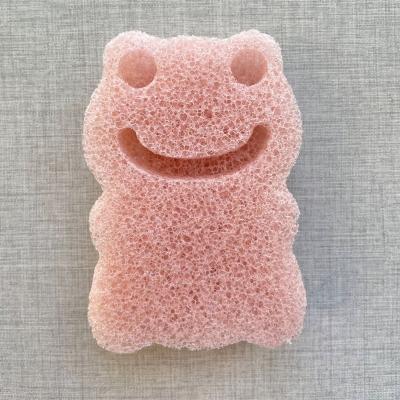 China Eco-Friendly Soft Frog Shape Natural Konjac Sponge for sale