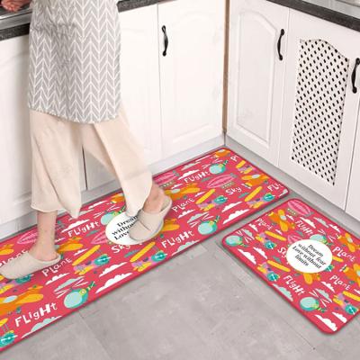 China Modern household bathroom and kitchen cartoon decorative mat for sale