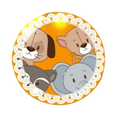 China Modern Cute Cartoon Persian Style Round Animal Rugs for sale